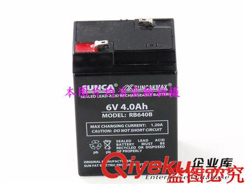 原装SUNCA新佳应急灯电瓶 RB640B 6V,4.0Ah 6V4AH蓄电池