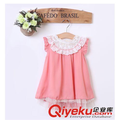 精品连衣裙 韩版女童裙 童装 蕾丝花边雪纺女童半身裙 夏款专柜爆款裙 批发