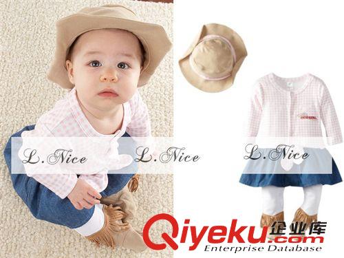 大牌品牌区 新款 L.nice婴幼童纯棉休闲哈衣连体衣爬行衣哈群装