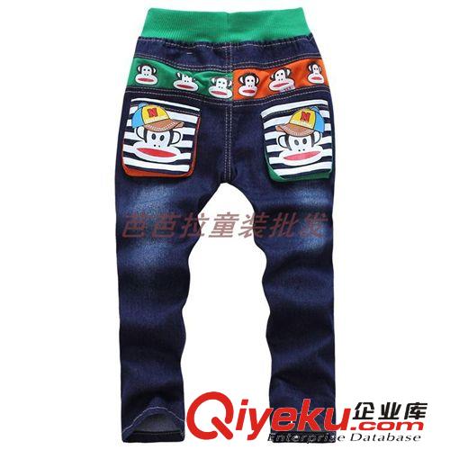 秋季新品推荐 秋季新款童装童裤 韩版中小童裤 纯棉水洗牛仔裤 低价童装批发