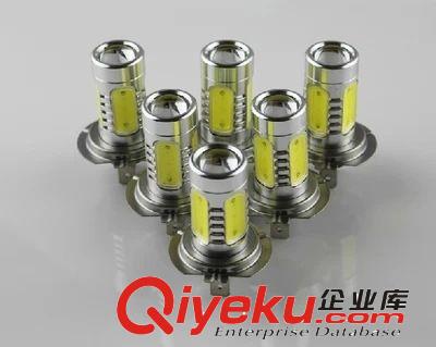 汽车7.5W大功率H7雾灯改装专用LED 前雾灯高亮爆聚光+散光