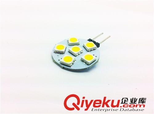 供应LED家用灯 G4灯泡 G4 5050 圆形6smd暖白 家用照明小灯泡