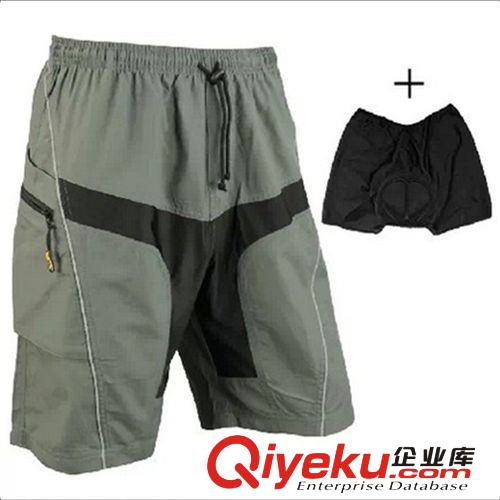 厂家直销夏季骑行服短裤 可拆卸坐垫休闲两用自行车批发