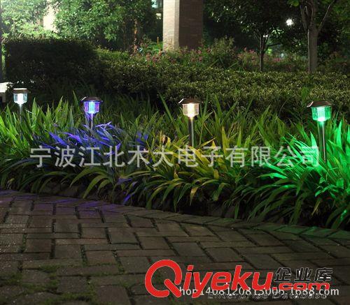 不锈钢太阳能草坪灯庭院灯 光控 户外装饰灯 插地灯 花园灯