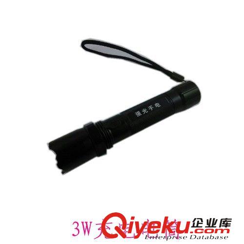 厂家直销 强光手电筒充电3W LED手电筒 手电筒 特价批发