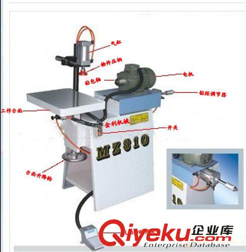 木工钻孔类 厂价直销木工机械钻床MZ-310气动水平单头钻（可装钻包）木工钻床