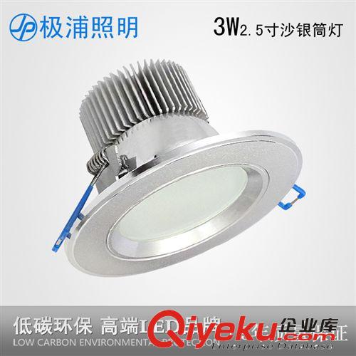 LED 防雾筒灯 极浦LED筒灯3W 高亮LED筒射灯天花灯防雾灯具 LED节能灯具 特价