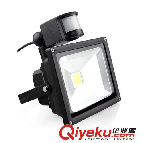 LED 投光灯/工矿灯 LED红外线人体感应投光灯泛光投射楼道灯10W20W30W50W户外防水