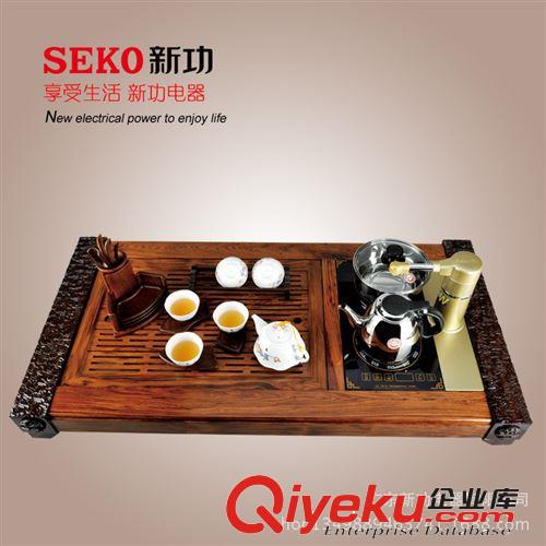 茶盘 SEKO/新功 K19 檀香木实木茶盘 电茶盘 茶具xx 潮州功夫茶具