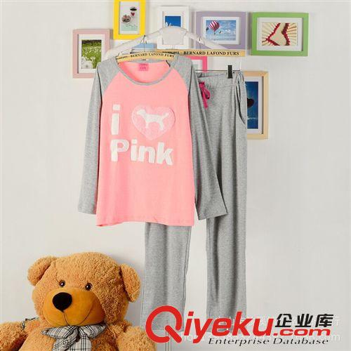 居家服套装 2014纯棉羊绒P女装秋K冬季新款居家服运动休闲手摇厂家货源批发