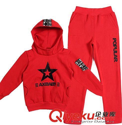 亲子装 纯棉加厚卫衣家庭组合装  韩版新款  环保印花家庭装连帽套头长袖