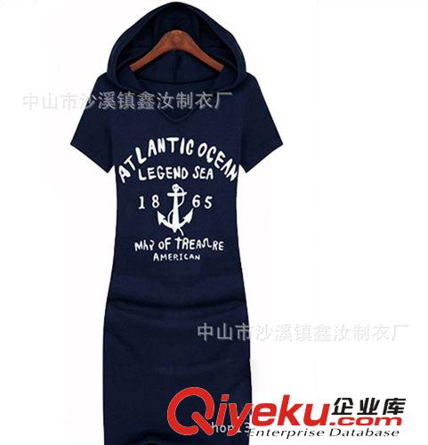 女装有帽装 厂家供应外贸优质产品 女装爆款　女士 有帽连裙衫