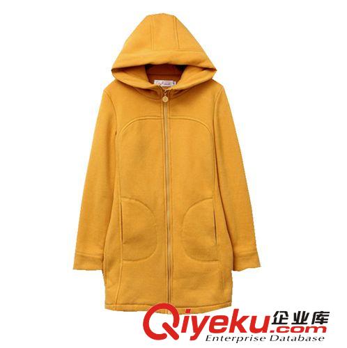 女装拉连装 女装连帽拉链长款　韩版时尚新款　女士纯棉加厚卫衣拉链爆款