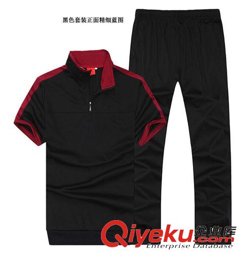 男装拉连装 厂供夏季男装外贸热销产品 韩版时尚爆款  男士立领拉链短袖T恤