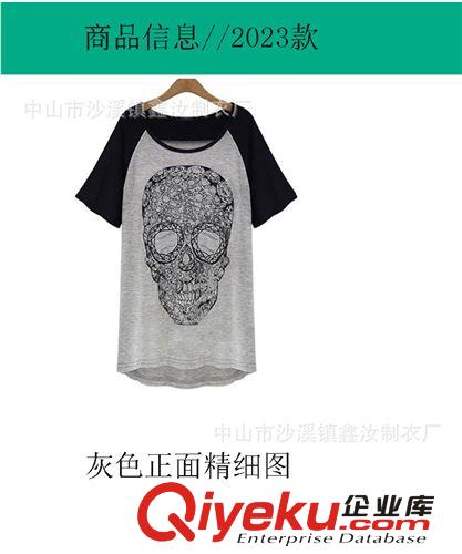 女装圆领T恤 外贸女装热销产品  女装休闲爆款　女士纯棉插肩圆领短袖T恤