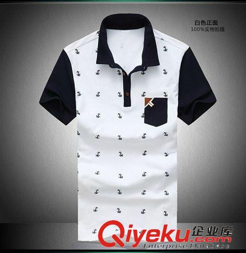 男装POLO装 厂供外贸热销产品 　男装合体POLO新品　男士印花翻领短袖