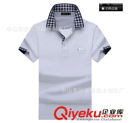 男装POLO装 厂家定制外贸热销新品　　男装合体爆款POLOT恤　男士棉质翻领t恤