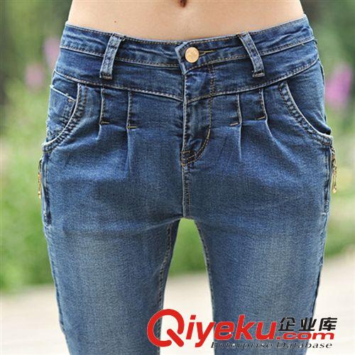 女式牛仔裤 哈伦裤秋冬女装韩版爆款批发裤子 女裤一件代发微信代理牛仔裤