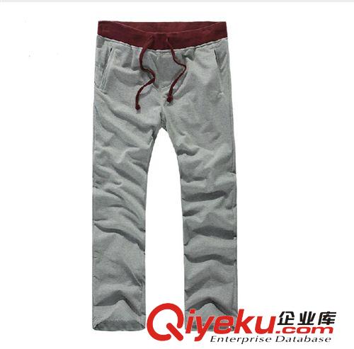 淘工厂加工生产线 淘工厂-加工定制韩版男士休闲运动长裤 全棉卫裤