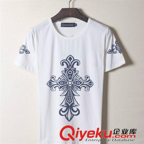 阿里客户加工定做样品 厂家定做休闲男士t恤 加大码时尚印花宽松男装短袖t恤潮