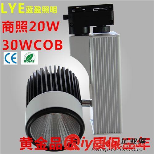 蓝盈LED导轨灯 蓝盈热销 led轨道灯 COB集成20W30W服装商场导轨射灯 COB轨道灯