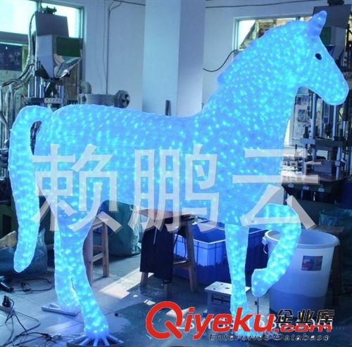 led3D动物造型灯 高：1.2米 宽：1米 3D雪人， LED圣诞图案灯，拉丝滴塑造型灯