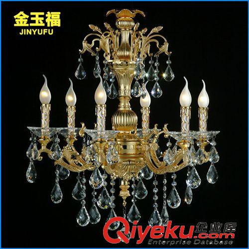 蜡烛吊灯 现货销售 6头特价酒店吊灯 水晶蜡烛吊灯 9016