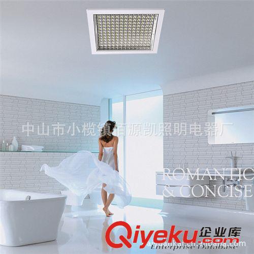 新品上市 品牌直销走道厨房{sx}低耗灯 12W-暗装方形照明led吸顶灯PVC外壳