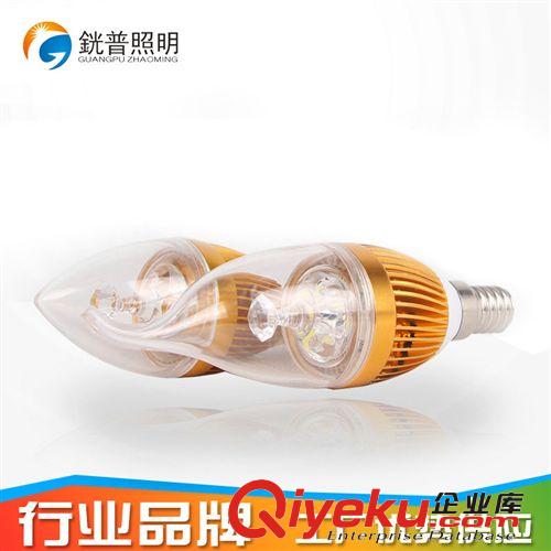 LED蜡烛灯 【说一】3*1WLED恒流足瓦蜡烛灯 小螺口E14节能超亮 金色/银色