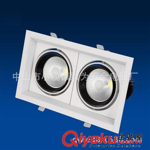 LED豆胆灯 LED GRILLE LIGHTS COB斗胆灯COB豆胆灯LED格栅射灯两头12w led射灯工程商场专用灯