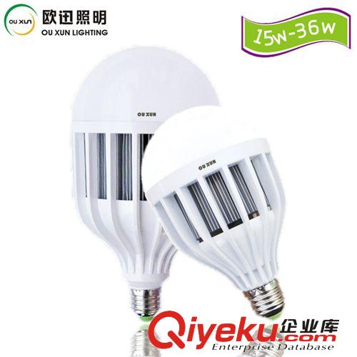 LED球泡灯系列 15W18W24W36W大功率LED球泡灯 E27螺口B22 塑料 低价高亮 保两年