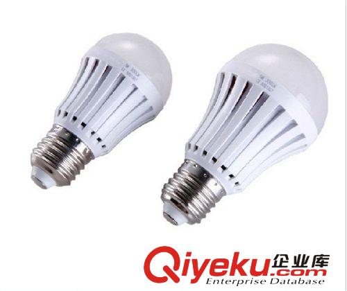 LED球泡 LED灯泡E27螺口 3W5W7W9W12W塑料泡 球泡 节能室内照明灯泡批发