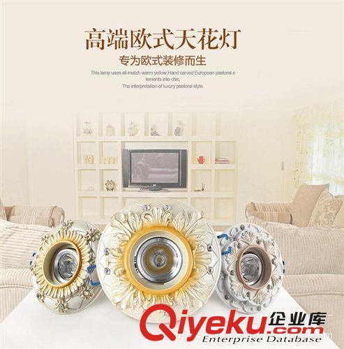 天花灯 盛意照明 ，新上市{zx1}款欧式田园LED射灯天花灯，时尚天花灯批发