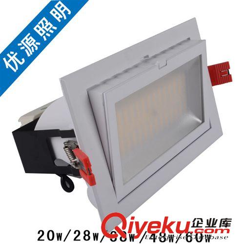LED天花射灯 LED长方形筒灯天花灯射灯28w 厂家直销高亮度高流明转角射灯