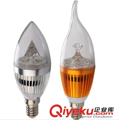 LED蜡烛灯 {zx1}款3W5730免驱动贴片E14.E27尖泡.拉尾蜡烛灯