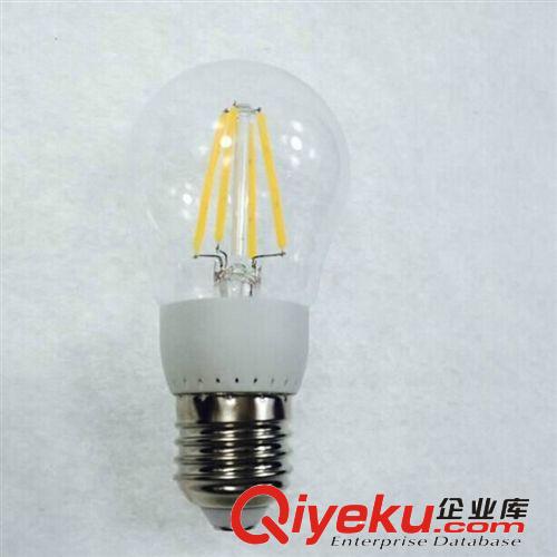 LED球泡灯 批发新款360度透明发光防钨丝灯LED灯丝球泡 螺口E27艾迪生球泡