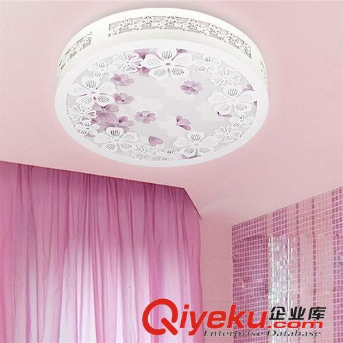 客厅灯 LED吸顶灯高亮18W卧室书房灯饰/木艺浪漫蝶恋花 木艺吸顶灯