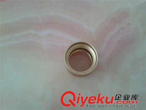 LED灯车铝配件 有牙金黄色车铝灯饰件