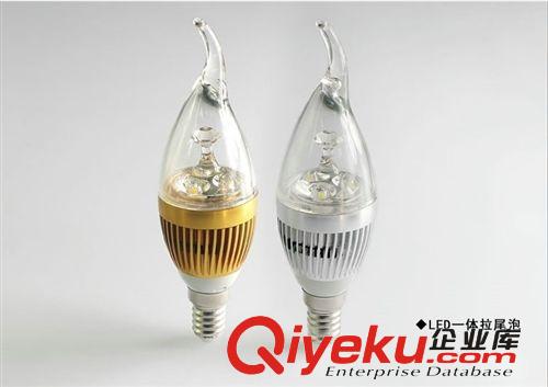 LED照明灯泡 水晶灯专用灯泡 LED蜡烛灯 LED E14拉尾灯泡 LED灯泡