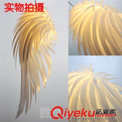 按灯的材质 伊卡鲁斯之翼天使之翼翅膀吊灯 羽毛欧式卧室吊灯 衣帽间吊灯