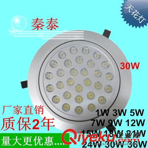 LED天花灯 厂家直销 更有优 LED射灯 背景墙灯 吊顶天花灯 30W 超亮LED筒灯