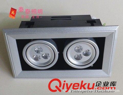 LED豆胆灯〈单 双 三〉头 LED大功率2头3*1W斗胆灯本公司以信誉求发展以质量求生存 质保3年