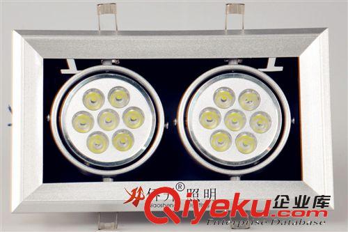 斗胆灯 led射灯led格栅灯斗胆灯双头COB射灯服装店灯商铺照明 办工室