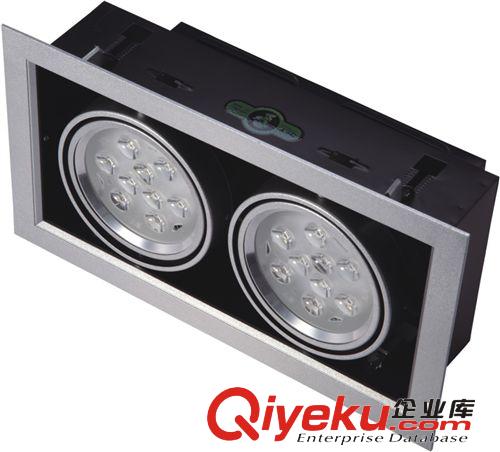 格栅灯 【商家推荐】14W双头LED豆胆灯 14WLED格栅灯 7W双头LED格栅灯