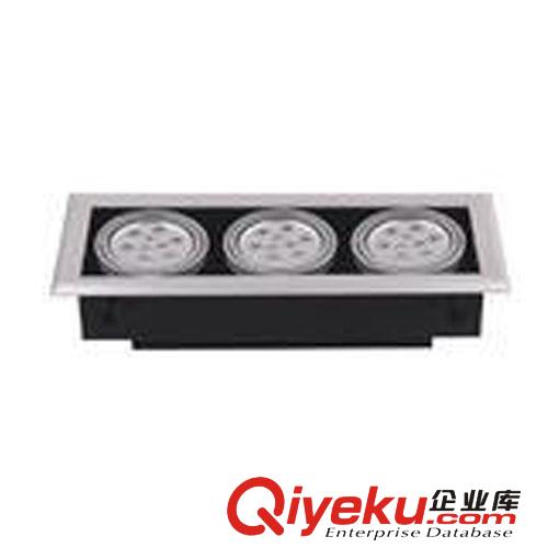 格栅灯 【量大从优】三头LED豆胆灯 三头LED大功率格栅灯 3*5*1W豆胆灯