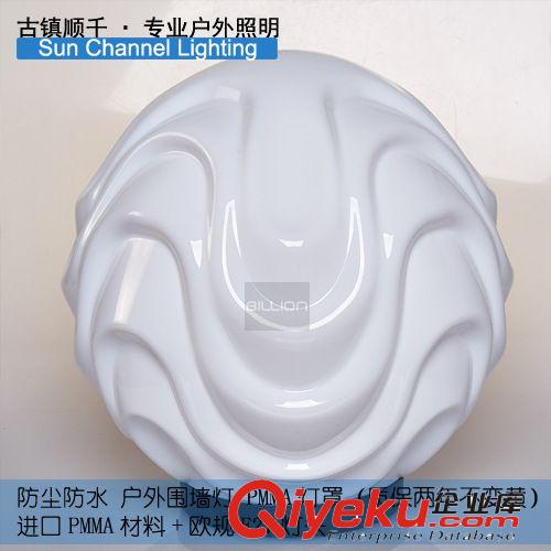 景观灯 【供应】高端进口PMMA塑料绣花球罩配短柱户外庭院灯景观照明