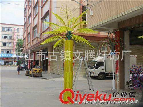 LED钟树灯 实拍景观、庭院LED钟树椰子树灯