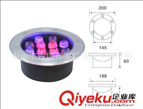 LED埋地灯 批发供应15W RGB LED埋地灯