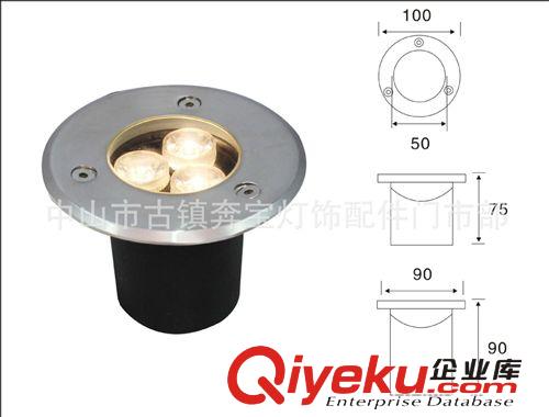 LED埋地灯 批发供应3W暖白LED埋地灯