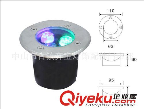 LED埋地灯 批发供应3W RGB LED埋地灯